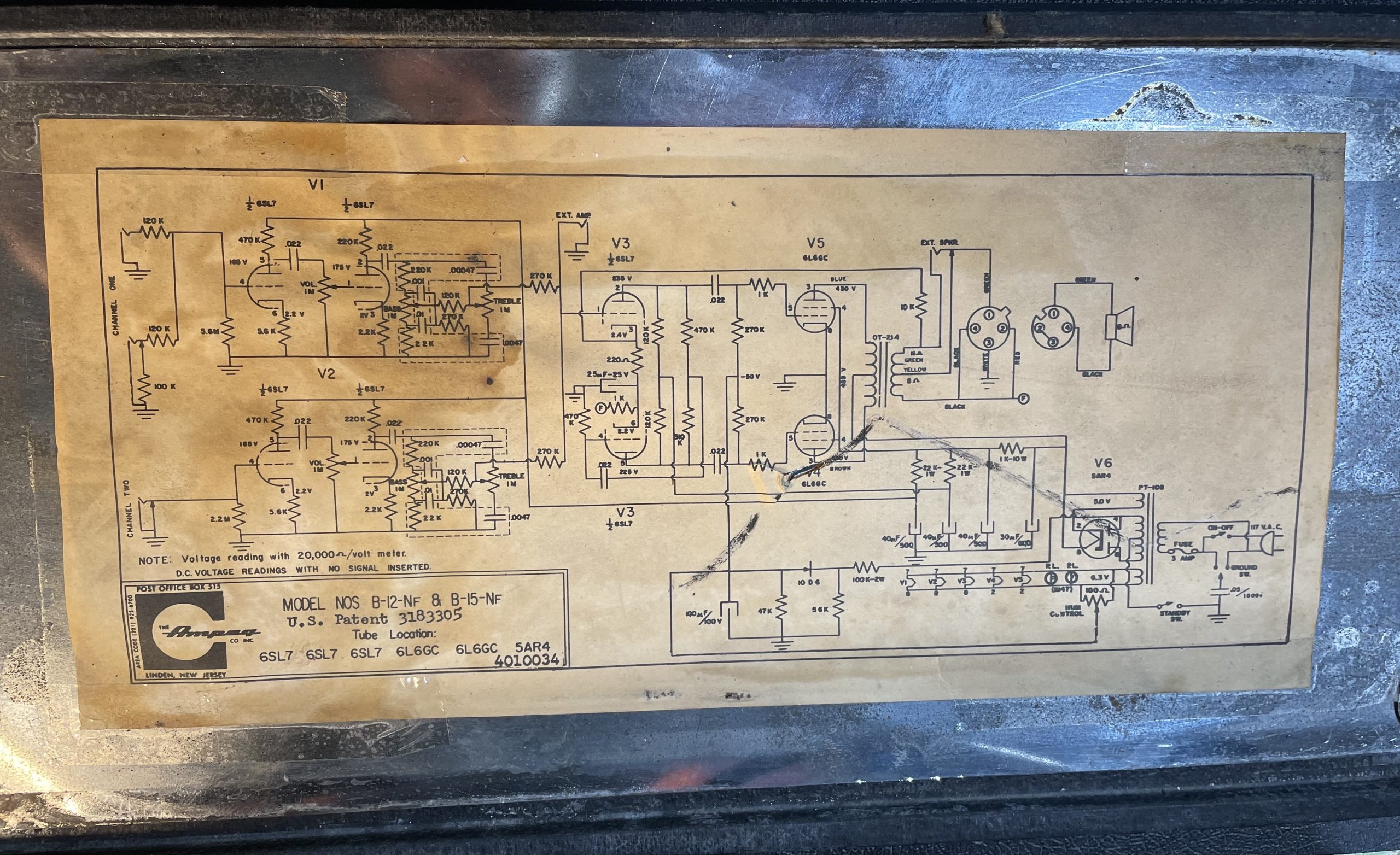 1967 Ampeg B15 50 Watt Extension Cab – Lowend Bass Shop Vault